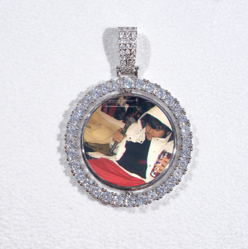 3D Spinning 2-Faced Custom Picture Pendant