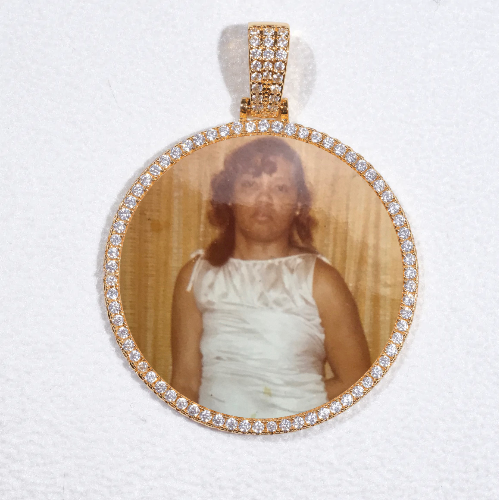 MEDIUM 3D CIRCLE CUSTOM PICTURE PENDANT