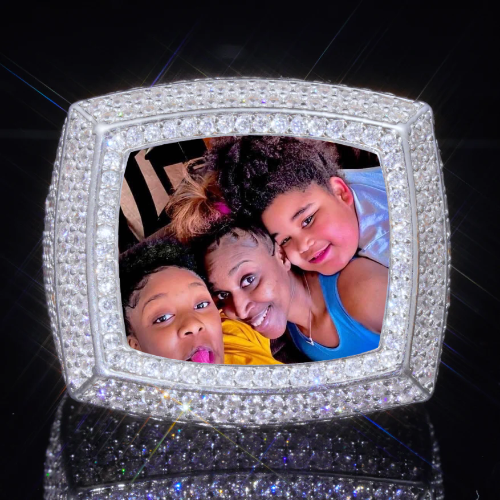 3D CUSTOM PICTURE ICED RING