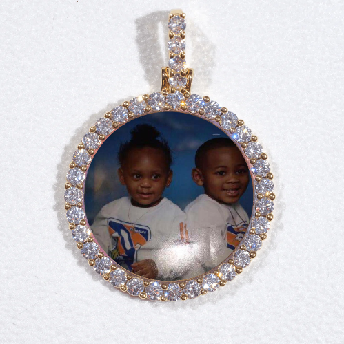 3D CIRCLE CUSTOM PICTURE PENDANT SMALL SIZE
