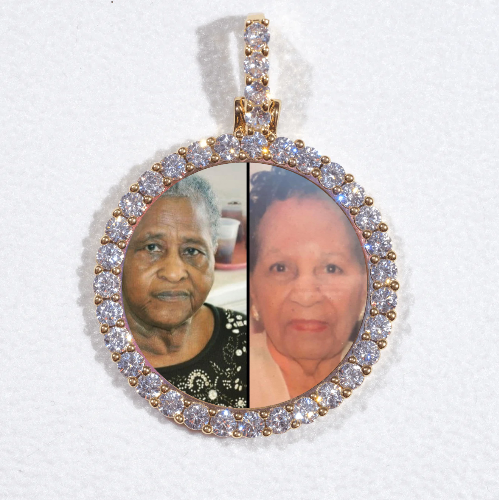 3D CIRCLE CUSTOM PICTURE PENDANT SMALL SIZE