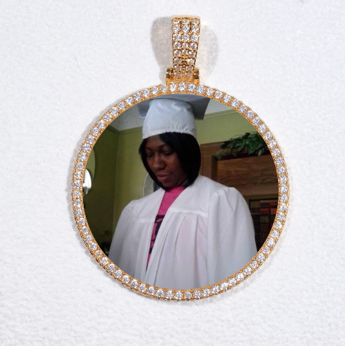MEDIUM 3D CIRCLE CUSTOM PICTURE PENDANT
