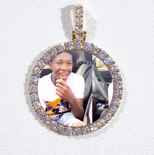 3D CIRCLE CUSTOM PICTURE PENDANT SMALL SIZE
