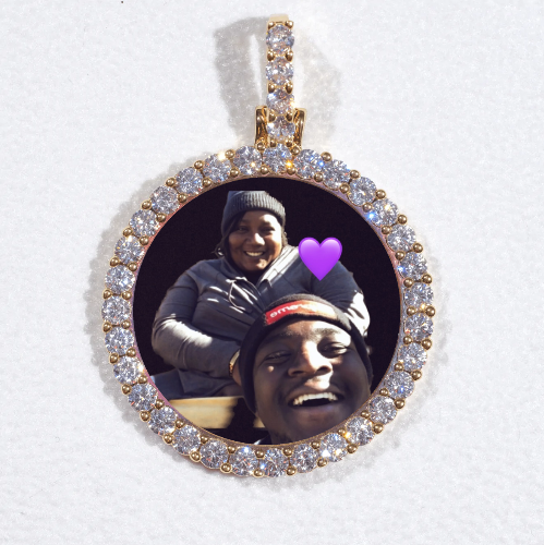 3D CIRCLE CUSTOM PICTURE PENDANT SMALL SIZE