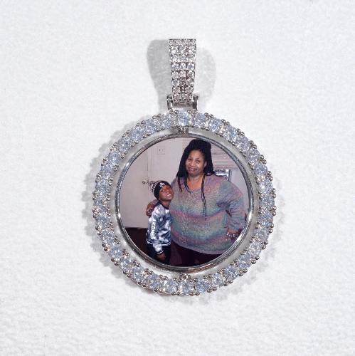 3D Spinning 2-Faced Custom Picture Pendant
