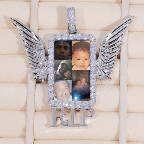 RIP WING 3D CUSTOM PICTURE PENDANT