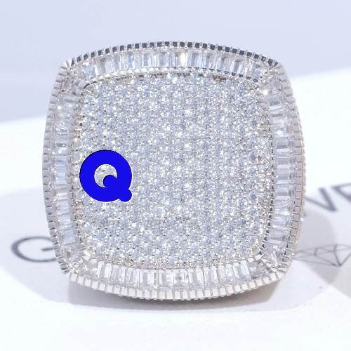 CUSTOM LETTER 3D ICED RING