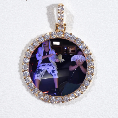 3D CIRCLE CUSTOM PICTURE PENDANT SMALL SIZE