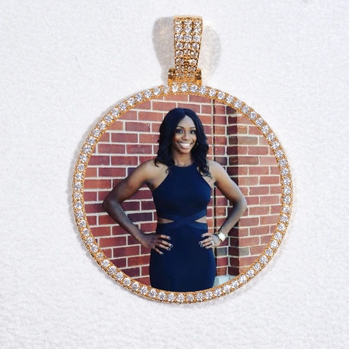 MEDIUM 3D CIRCLE CUSTOM PICTURE PENDANT