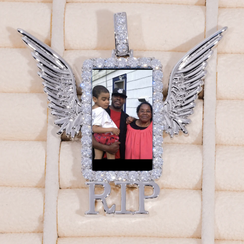 RIP WING 3D CUSTOM PICTURE PENDANT