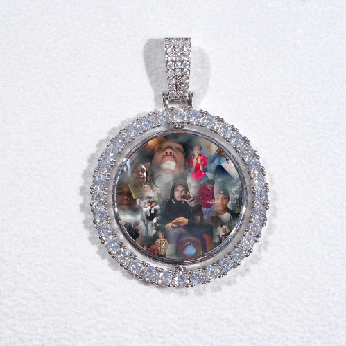 3D Spinning 2-Faced Custom Picture Pendant
