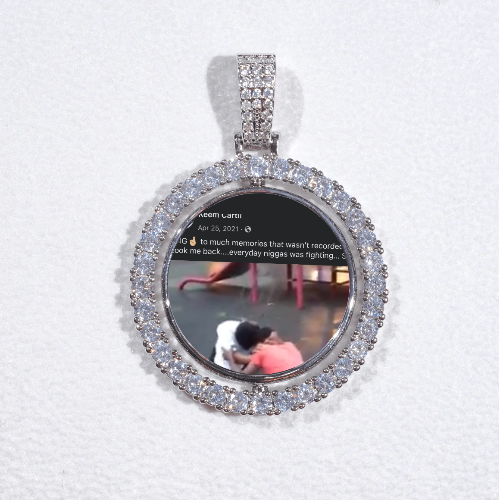 3D Spinning 2-Faced Custom Picture Pendant