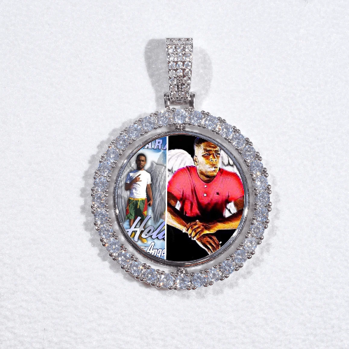 3D Spinning 2-Faced Custom Picture Pendant
