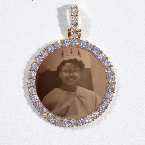 3D CIRCLE CUSTOM PICTURE PENDANT SMALL SIZE