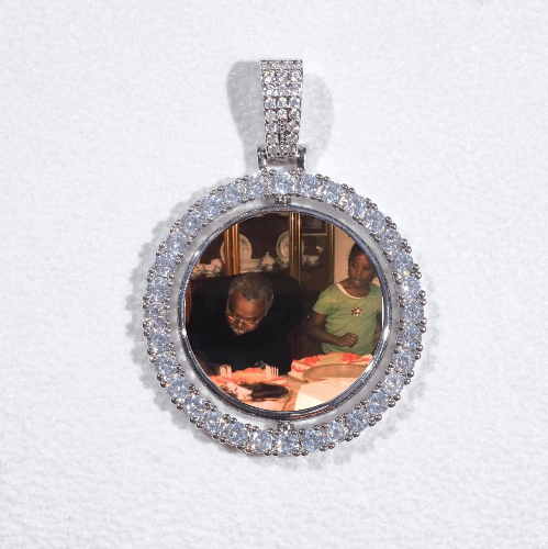 3D Spinning 2-Faced Custom Picture Pendant