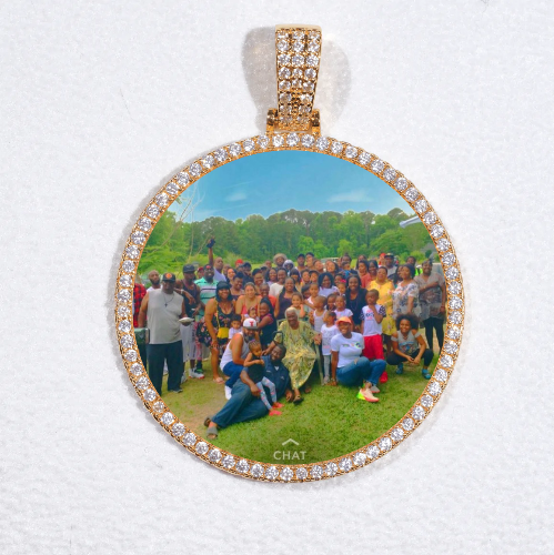 MEDIUM 3D CIRCLE CUSTOM PICTURE PENDANT