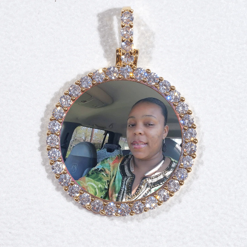 3D CIRCLE CUSTOM PICTURE PENDANT SMALL SIZE