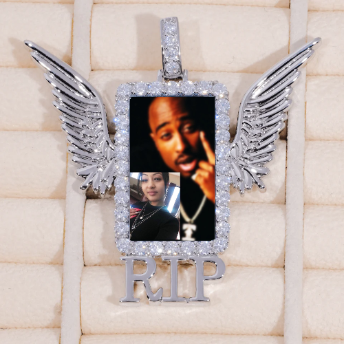 RIP WING 3D CUSTOM PICTURE PENDANT