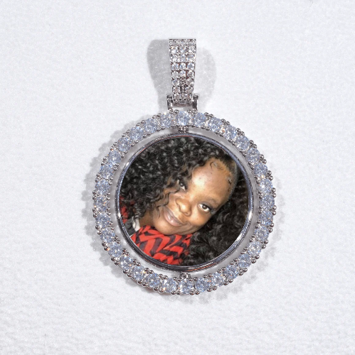 3D Spinning 2-Faced Custom Picture Pendant