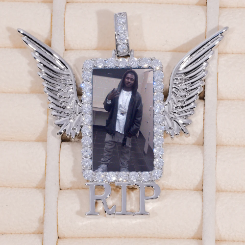 RIP WING 3D CUSTOM PICTURE PENDANT