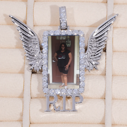 RIP WING 3D CUSTOM PICTURE PENDANT
