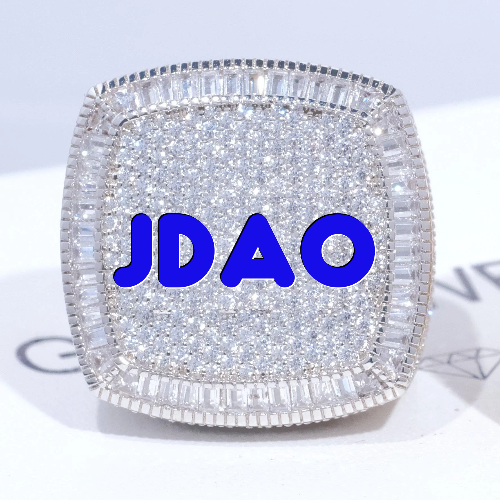 CUSTOM LETTER 3D ICED RING