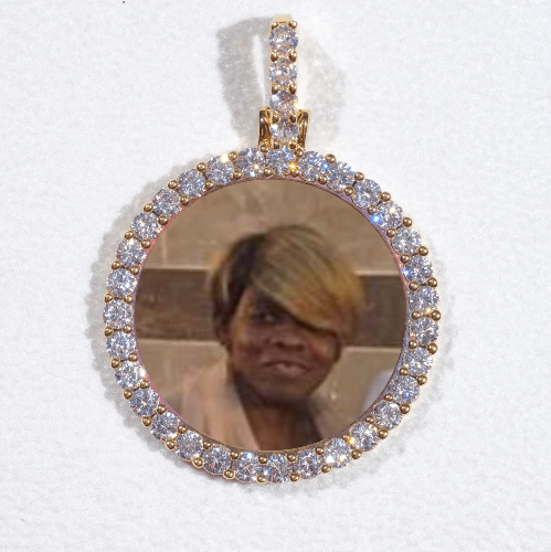 3D CIRCLE CUSTOM PICTURE PENDANT SMALL SIZE