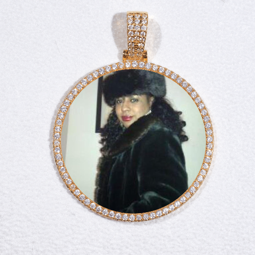 MEDIUM 3D CIRCLE CUSTOM PICTURE PENDANT