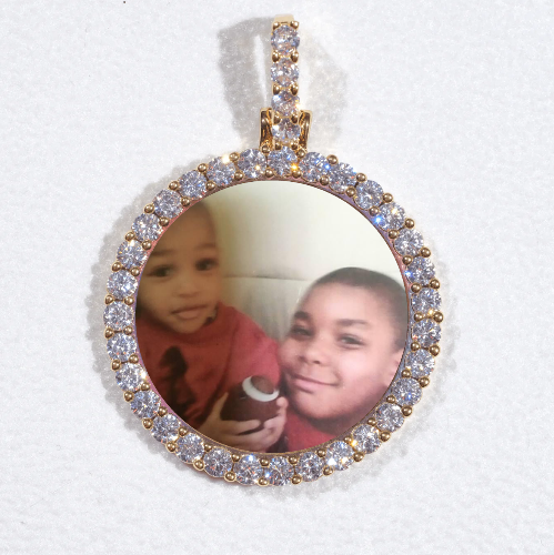3D CIRCLE CUSTOM PICTURE PENDANT SMALL SIZE