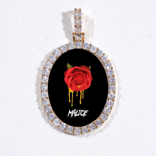 3D Oval Custom Picture Pendant