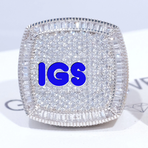 CUSTOM LETTER 3D ICED RING