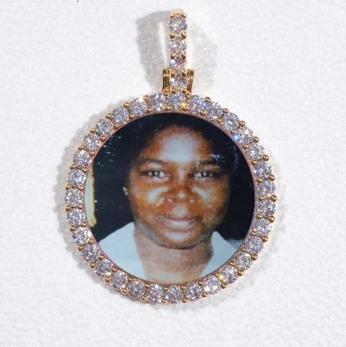 3D CIRCLE CUSTOM PICTURE PENDANT SMALL SIZE