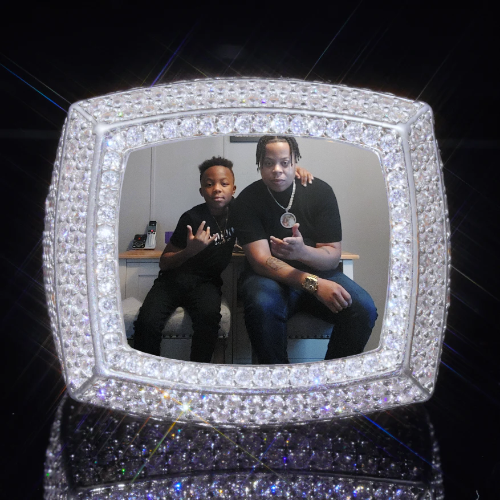 3D CUSTOM PICTURE ICED RING