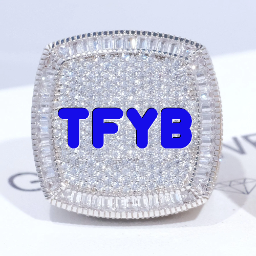 CUSTOM LETTER 3D ICED RING
