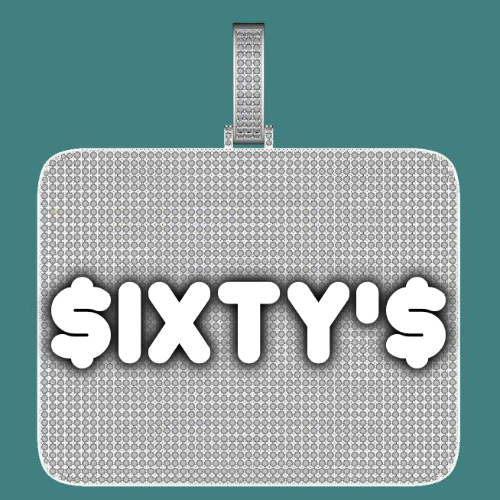 CUSTOM LETTER NECKLACE 3D BIG SQUARE