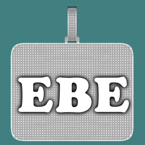 CUSTOM LETTER NECKLACE 3D BIG SQUARE
