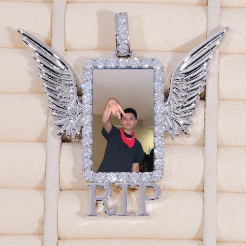 RIP WING 3D CUSTOM PICTURE PENDANT