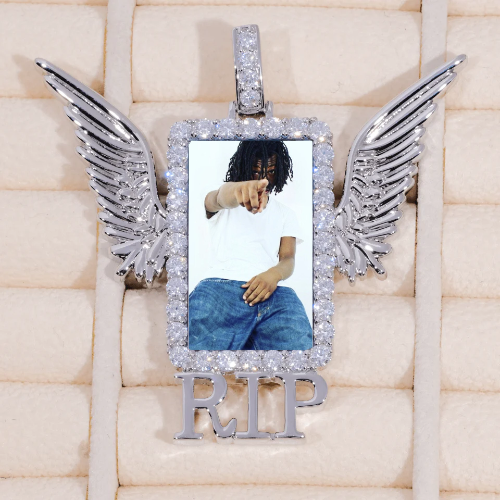 RIP WING 3D CUSTOM PICTURE PENDANT