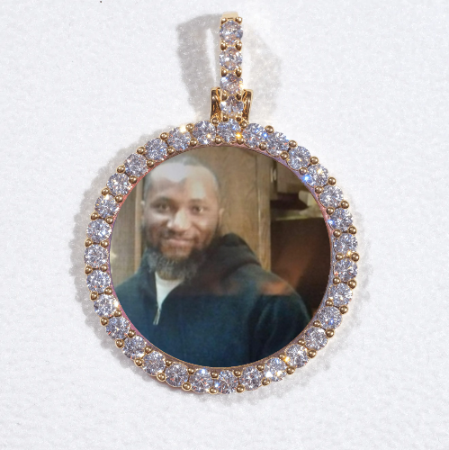 3D CIRCLE CUSTOM PICTURE PENDANT SMALL SIZE