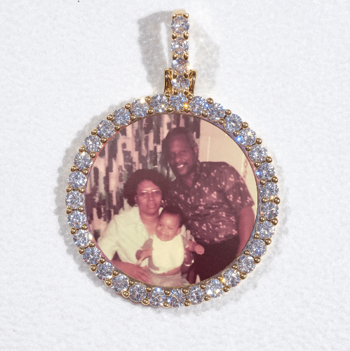 3D CIRCLE CUSTOM PICTURE PENDANT SMALL SIZE