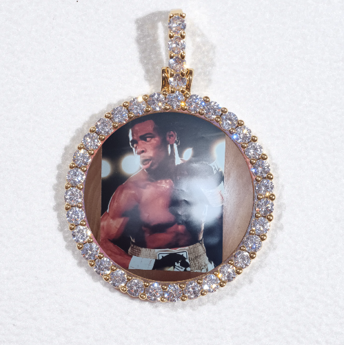 3D CIRCLE CUSTOM PICTURE PENDANT SMALL SIZE