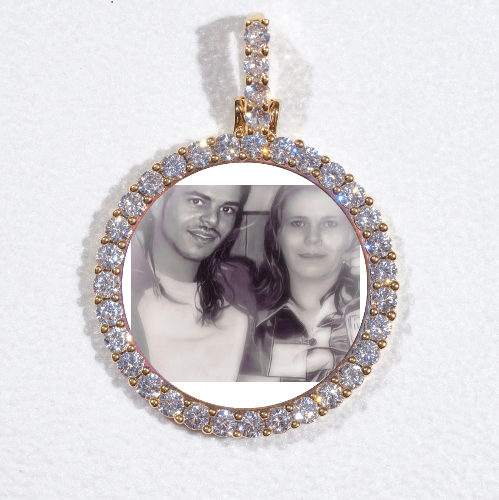 3D CIRCLE CUSTOM PICTURE PENDANT SMALL SIZE