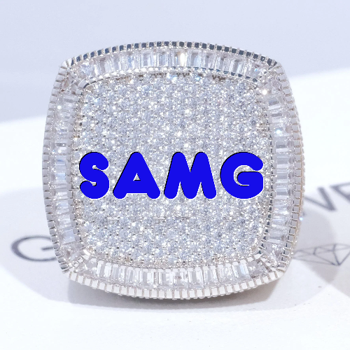 CUSTOM LETTER 3D ICED RING