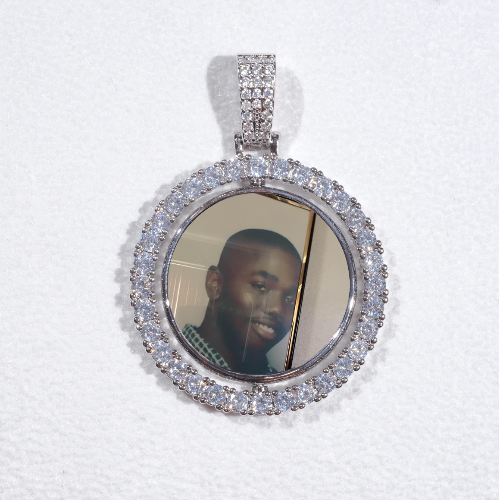 3D Spinning 2-Faced Custom Picture Pendant