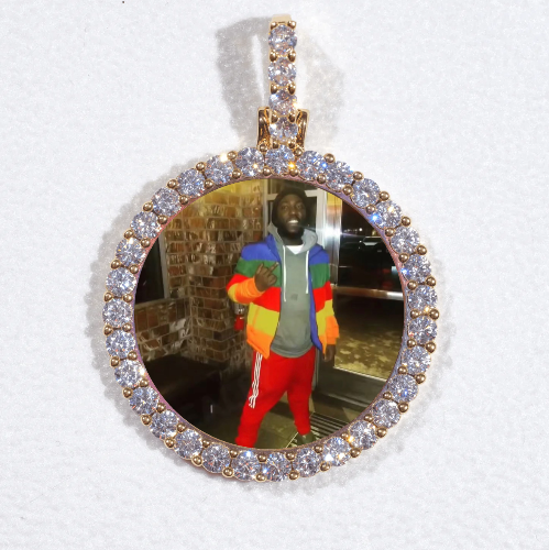 3D CIRCLE CUSTOM PICTURE PENDANT SMALL SIZE
