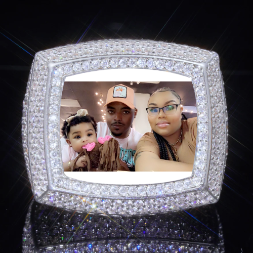 3D CUSTOM PICTURE ICED RING