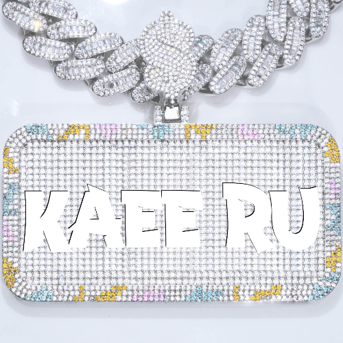 CUSTOM LETTER NECKLACE 3D COLORFUL SQUARE