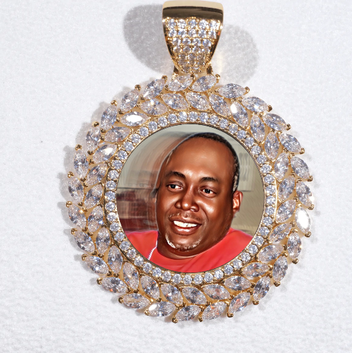 Large 3D Wheat Ear Custom Picture Pendant