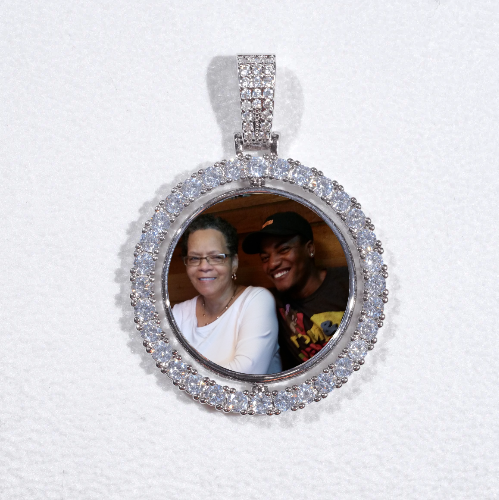 3D Spinning 2-Faced Custom Picture Pendant