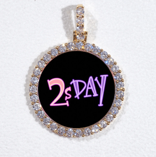 3D CIRCLE CUSTOM PICTURE PENDANT SMALL SIZE